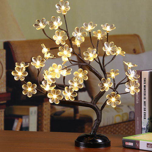 Led lighing blossom bonsai